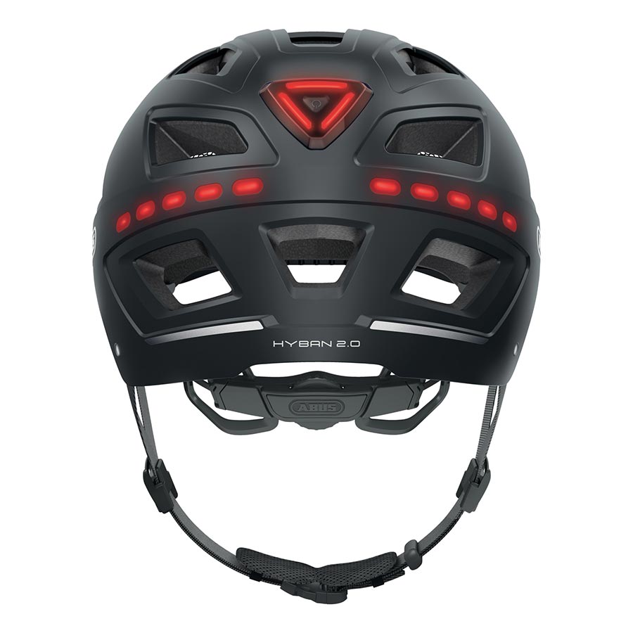 Abus Hyban 2.0 LED Helmet - Signal Black Large