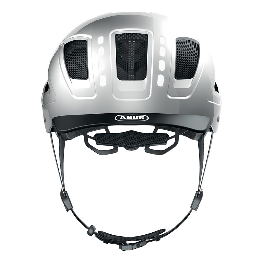 Abus Hyban 2.0 LED Helmet - Signal Silver Medium