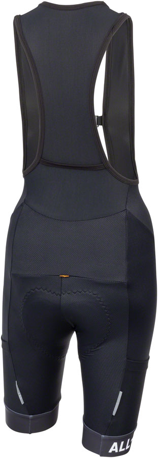 All-City Perennial Womens Cargo Bib Short - Black White Large