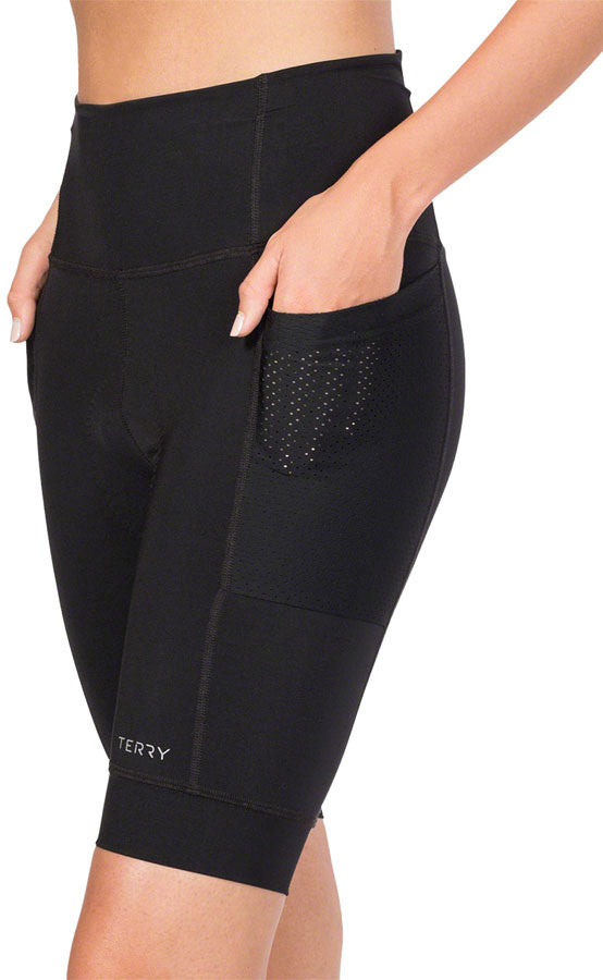 Terry Holster Hi Rise Shorts - Black X-Large