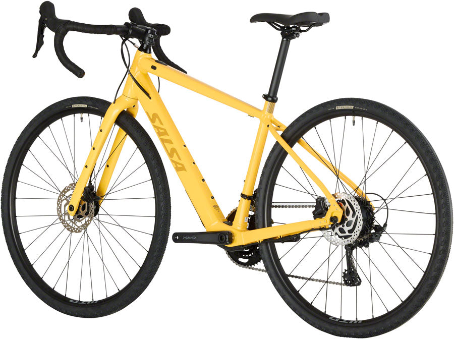 Salsa Confluence Drop Bar GRX 600 2x Ebike - 700c Aluminum Yellow 49cm