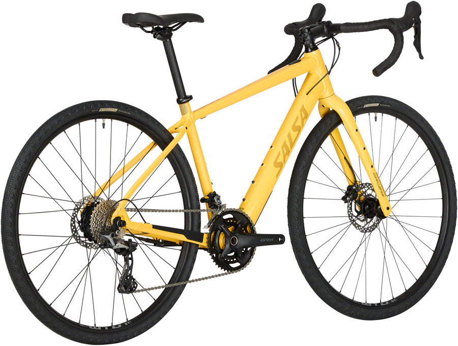 Salsa Confluence Drop Bar GRX 600 2x Ebike - 700c Aluminum Yellow 49cm