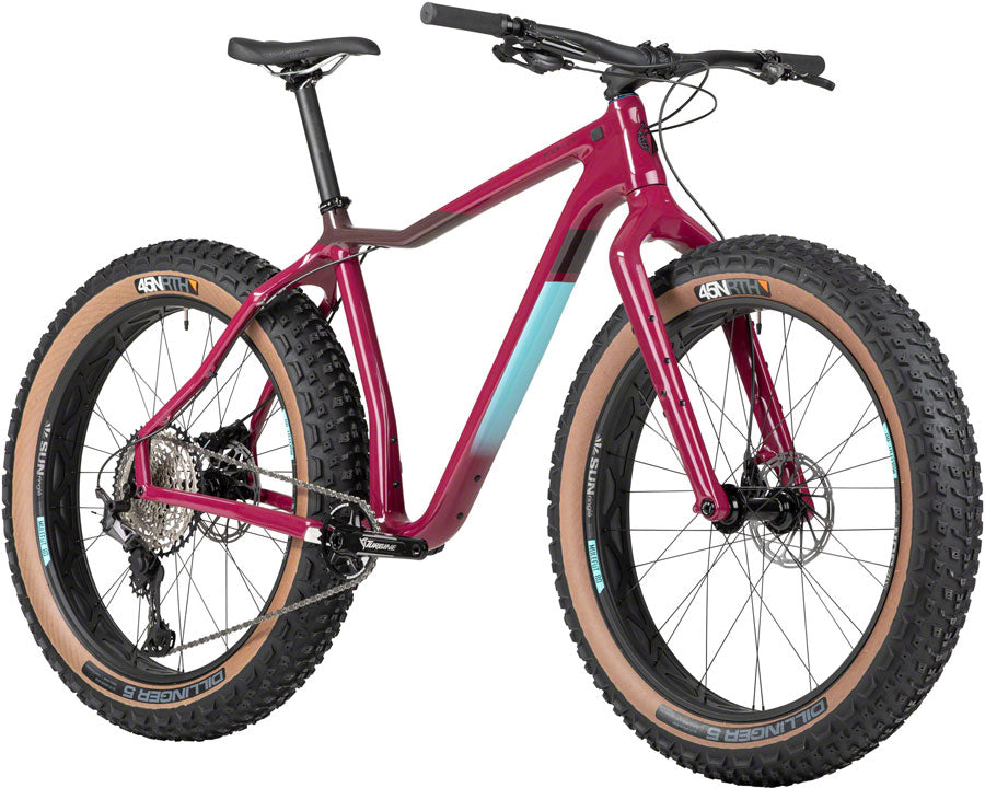 Salsa Mukluk Carbon XT Fat Tire Bike - 26" Carbon Purple Medium