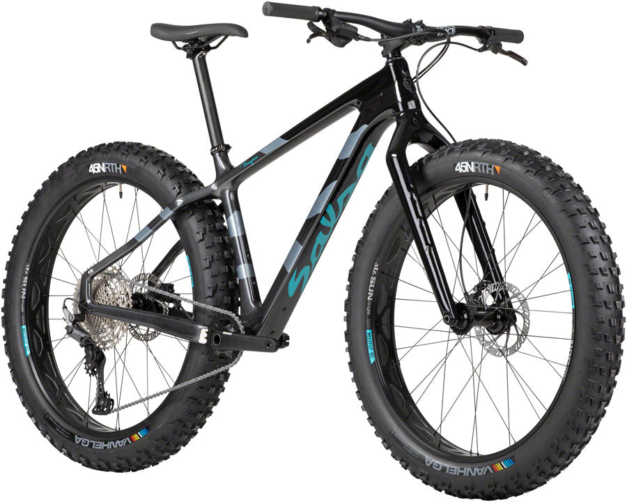 Salsa Beargrease Carbon Deore 11spd Fat Tire Bike - 27.5" Carbon BLK Fade Medium