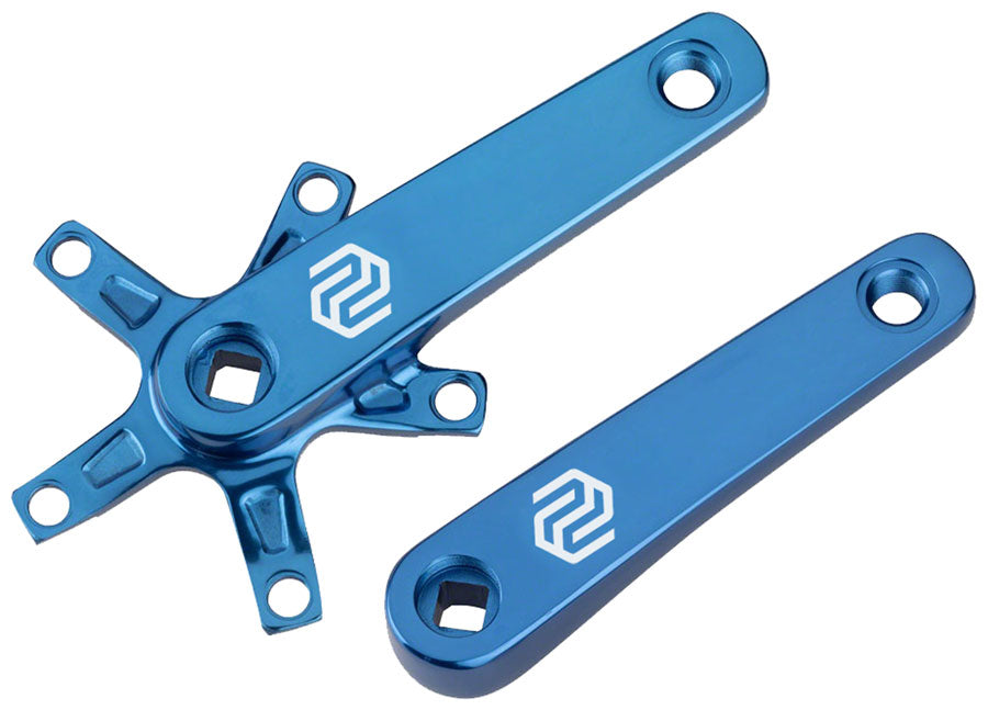 Promax SQ-1 Crank Arm Set - 140mm Square Taper JIS Spindle Interface 110mm BCD Blue
