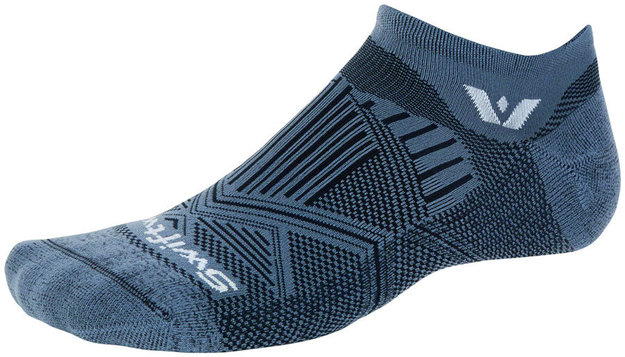 SwiftWick Aspire No Show Socks - Denim Small