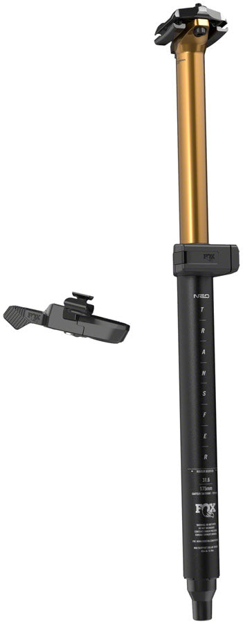 FOX Transfer Factory Neo Wireless Dropper Seatpost - 34.9 mm 200 mm Internal Routing Kashima Coat