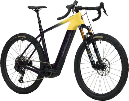 Salsa Tributary C Force XO AXS Transmission SUS Ebike - 29" Carbon Amethyst/YLW Large
