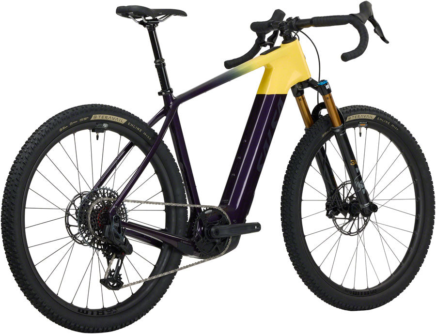 Salsa Tributary C Force XO AXS Transmission SUS Ebike - 29" Carbon Amethyst/YLW Medium