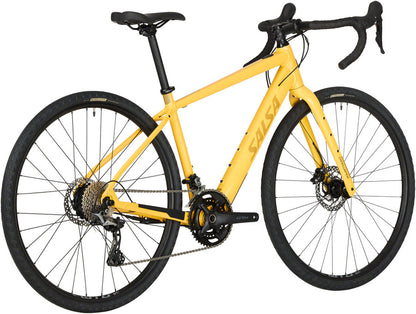 Salsa Confluence Drop Bar GRX 600 2x Ebike - 700c Aluminum Yellow 49cm