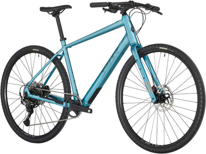 Salsa Confluence Flat Bar Cues 11 Ebike - 700c Aluminum Dark Cyan Medium