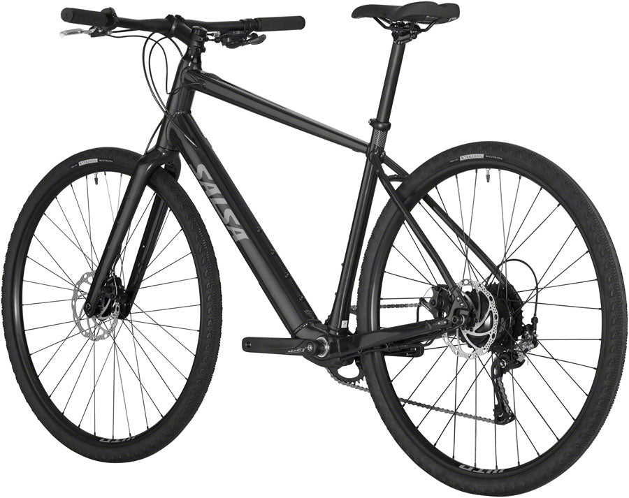 Salsa Confluence Flat Bar Altus 1x9 Ebike - 700c Aluminum Black Small