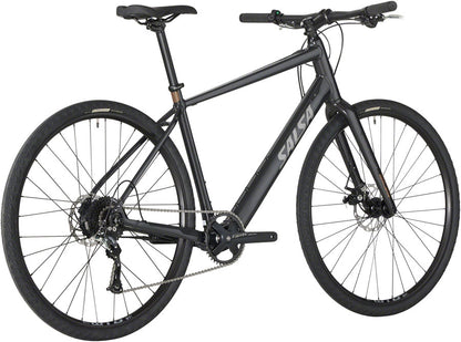 Salsa Confluence Flat Bar Altus 1x9 Ebike - 700c Aluminum Black Small