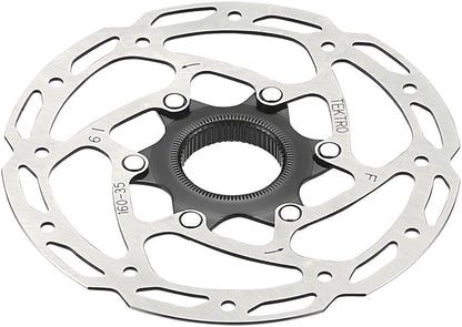 Tektro TR-35 Disc Brake Rotor - 160mm Center-Lock 1.8mm Thickness Silver