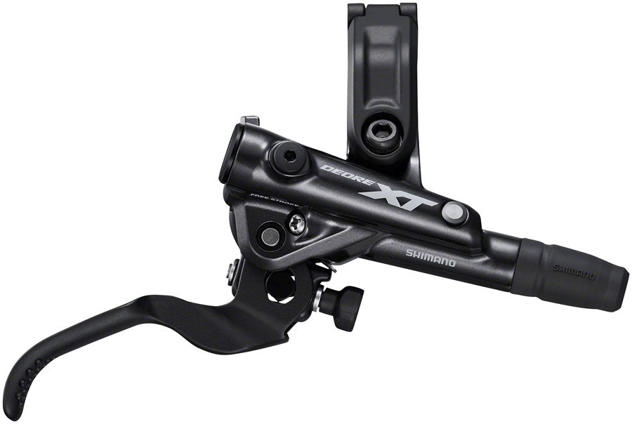 Shimano Deore XT BL-M8100/BR-M8120 Disc Brake Lever - Rear Hydraulic Post Mount 4-Piston Finned Pads I-SPEC EV Clamp Band BLK