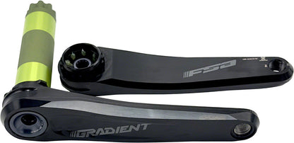 Full Speed Ahead Gradient Modular 1x Crankset - 170mm Fits Shimano SRAM 11/12-Speed Drivetrains 30mm BB392EVO Spindle BLK