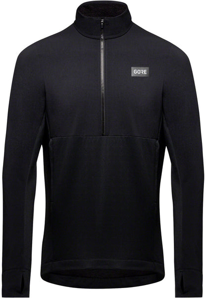 Gorewear Trail KPR Hybrid 1/2-Zip Jersey - Black Mens Small