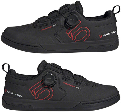 Five Ten Freerider Pro BOA Flat Shoes - Mens Core Black/Red/FTWR White 11.5